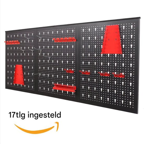 Gereedschapswand XL - Blauw - 120x60cm - Pegboard - Gereedschapsbord - Gereedschapwand - Gereedschap organizer - Gereedschapskast - Metalen muur organizer - Tool organizer