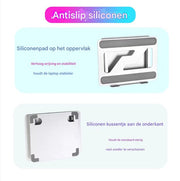 Laptopstandaard Vaylen - Ergonomisch - Verstelbaar en opvouwbaar - Notebook- en Tablet Houder voor MacBook en iPad