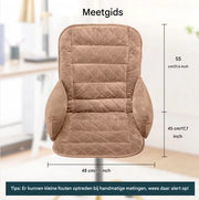Kussen Tavien - Bureaustoel kussen - Rugkussen - Ergonomisch - Universeel - Bruin