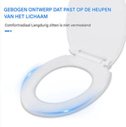 Toiletbril Norien - Softclose Wit met Snelsluiting - Duuroplastisch Antibacterieel Toiletdeksel - Stevige Toiletbril
