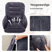 Bureaustoel kussen Tavien - Rugkussen - Ergonomisch - Universeel - Donkergroen
