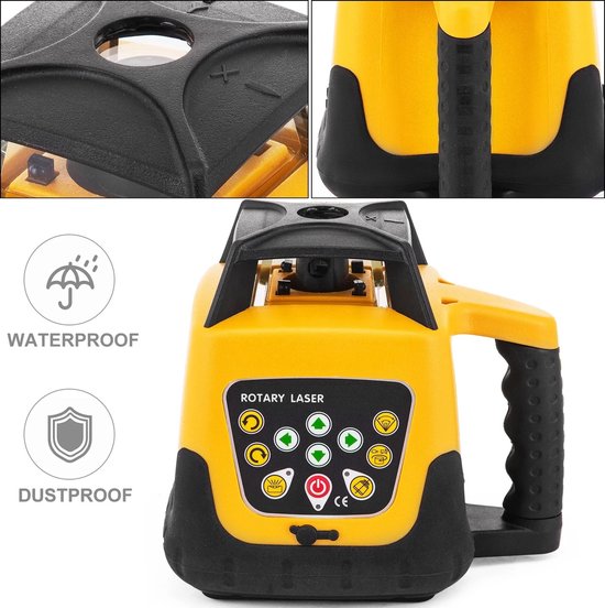 Roterende Laser - 500M - Groene Laser - Met Statief - 1mm/ 1.5m Nauwkeurigheid - Laser