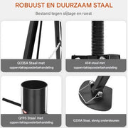 Camper stabilisatie steun - Stabilisator Krik - 880-1450 mm - 2,3 Ton - Campersteunen - Opvouwbaar Statief - Voor Caravan & Trailer
