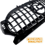 Grille - Voor Mercedes-Benz GLA-Klasse H247 GLA200 2020-2023 - Auto accessoires - GT Grille - Niergrille - Gloss Zwart