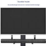 Universele soundbar beugel Vaylen - Tot 6kg - Ophangbeugel - Universeel - Metalen montagebeugel