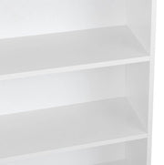 Bolt Edge Boekenkast - Industrieel - Wit - Op poten - 4 lagen - Hout MDF