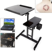 Mobiele Tattoo Werkbank - Werkstation - Tattootafel - Voor Tattoo Studio en Salon - In Hoogte Verstelbaar en Draagbaar Werkstation met Armsteun - Zwart