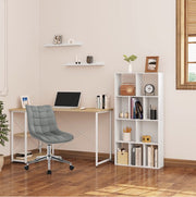 Happyment Open Boekenkast Dada - 10 Vakken - Wit - Boekenkast - Boekenrek - Woonkamer, slaapkamer en kinderkamer - Hout - 60x20x120cm