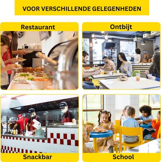 Happyment Buffetwarmer PRO - Electrisch - Chafing Dish - Warmhoudbakken - Warmhoudbakken 3 Voor Buffet - 3 Delig