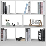 Bolt Edge Boekenkast Malda - 8 Vakken - Wit Hout - Woonkamer - Slaapkamer - Kinderkamer