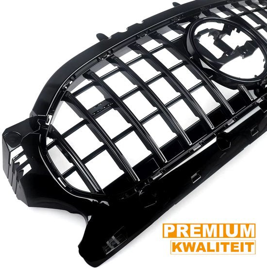 Voorbumper - Voor Mercedes GLA-Klasse H247 GLA200 2020-2023 - Auto accessoires - GT Grille - Front grille - Gloss Zwart