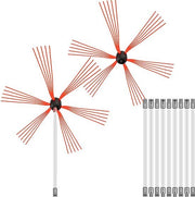 Happyment Schoorsteenveegset Deluxe - Schoorsteenreiniger - Schoorsteen Borstel - Veegkit - 10 M