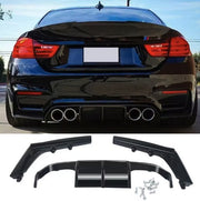 Achterdiffuser Lip - Voor BMW F80 M3/F82 M4 (2015-2020) - Glossy Black - Auto accessoires - Achter bumper