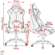 Bolt Edge Luxe Gamestoel - Ergonomisch - Verstelbaar - Zwart/grijs - Voor gamers