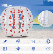 Bolt Edge Bumperball - Opblaasbal - Blauw - Voor kinderen - Plezier buitenspelen