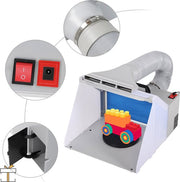 Happyment® Professionele spuitcabine - LED verlichting - Afzuiging en filter - Opvouwbaar - Modelbouw - Draaiplateau - Black friday - Kerstcadeau