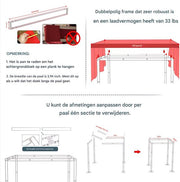 Rozenboog Fioren - Bruiloft decoratie - 300CM - Buitenluifel - Rozenboog - Versiering - Multifunctioneel voor ceremonies en feesten