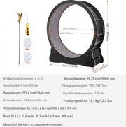 Kattenloopwiel - Katenwiel - 1100x345x1170 mm - Stil Loopwiel - Binnengebruik