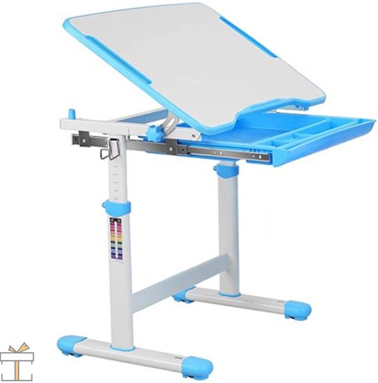 Happyment Kinderbureau - Kindermeubel - Speeltafel - kinderbureau - Tekentafel - Blauw