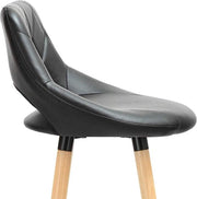 Barkruk - Industrial - Legergroen - Kunstleer - Set van 1 - Barstoelen met Rugleuning