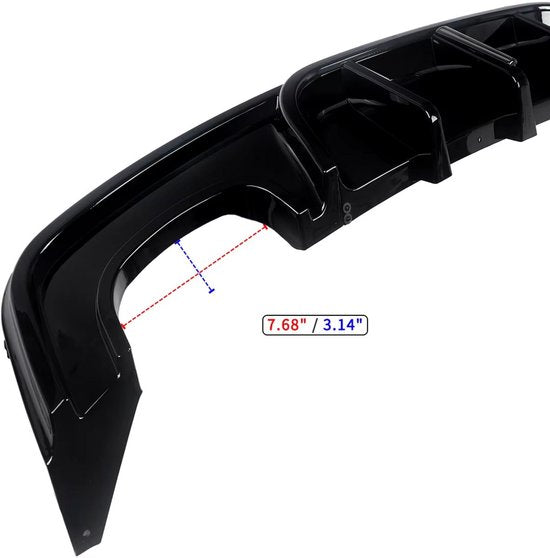 Achterdiffuser Zyntrix - Bumper - Voor BMW 1 Serie E82 Coupe 135i M Sport - Carbon Look F1 Stijl - Auto accessoires
