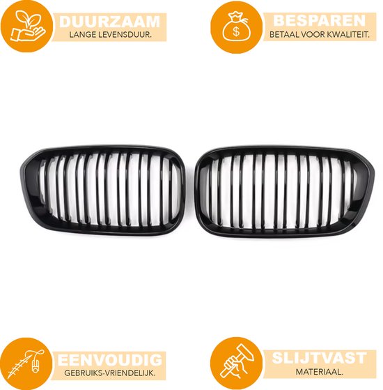 Grille - Voor BMW 1-Serie F20/F21 M1 stijl 2015-2017 - Auto accessoires - Nierroosters - Zwart