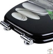 Bolt Edge Toiletbril - Kiezel print - Antibacterieel - Softclose - Universeel ontwerp