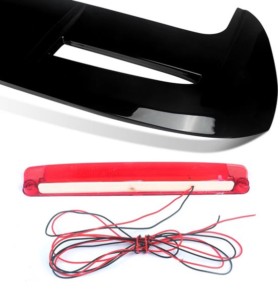 Spoiler Stridon - Achterbumper Spoiler Glanzend - Voor Ford Fiesta MK7/MK7.5 (2008-2019) - ST Stijl - Glanzend Zwart