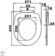 Bolt Edge Toiletbril - Visjes Design - Softclose - Universeel - Antibacterieel