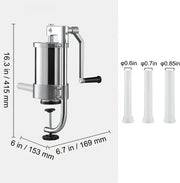 Worstenvuller PRO - 1,5L - Worstenmaker - Worstenvul machine - Handmatige Worstenvulmachine met handslinger
