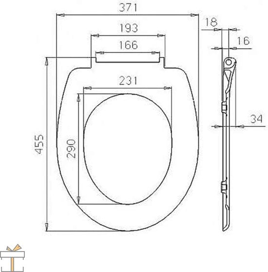 Bolt Edge Toiletbril - Dilly print - Antibacterieel - Softclose - Universeel ontwerp