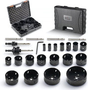 Gatenzaagset - Dozenboor - Gatenboor - 38mm - Bimetaal - 18-delig - Zaagdiepte 38mm - Voor Diverse Materialen