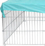 Dierenren - Zilver - XL Kippenren - Puppyren - 216x116x65cm - Konijnenren