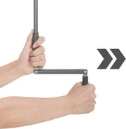 Happyment Rolgordijn met crank - Beige - 100x240cm - Rolgordijnen verduisterend - Luxaflex - Waterafstotend - Isolerend - Zonder of met boren - Voor balkon
