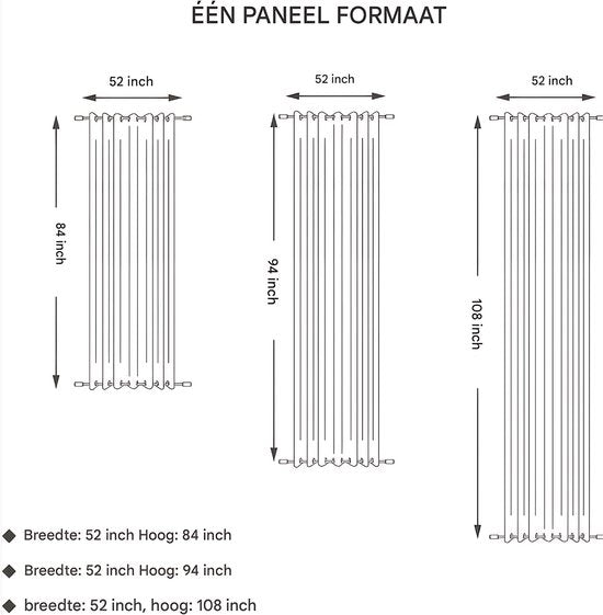 Waterdicht buitengordijnen - Winddicht en verduisterend - Voor Overkapping, Tuinterras, Gazebo en Pergola - Thermisch Geïsoleerd - Donkergrijs 140x275cm