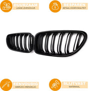 Voorbumper grille - Voor BMW 6 Serie F12/F13/F06 M6 (2012-2018)- Gloss Black - M Look - Auto accessoires
