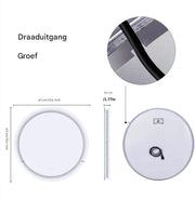 Ronde LED Badkamerspiegel - Met verwarming en verlichting - Geen condens - Spiegel voor badkamer - 80cm