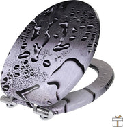Bolt Edge Toiletbril met Print - Softclose - Antibacterieel - Universeel - 45.5x37.1cm - WC Bril