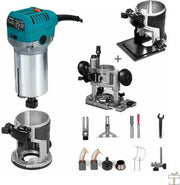 Happyment Kantenfrees PRO - Bovenfrees - Kantenfreesmachine - Hout snijder - Kunststofzeilen - Houtfineer - Complete set