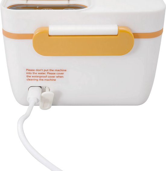 Elektrische Lunchbox - Voor Onderweg, Kantoor & School - Draagbaar & Oplaadbaar met Touchscreen Bedieningsknop - Inclusief Geïsoleerde Tas - Oranje