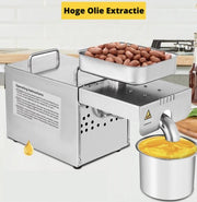Happyment Oliepers Machine - Olie Persmachine - Zonnebloemolie - Amandelmolen - Notenpers - Notenmolen - Notenmaler - 460W