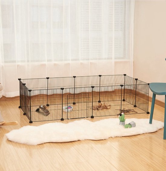 Knaagdierenren - Wit - Verstelbaar - Kleine Dieren - 142x53x71cm