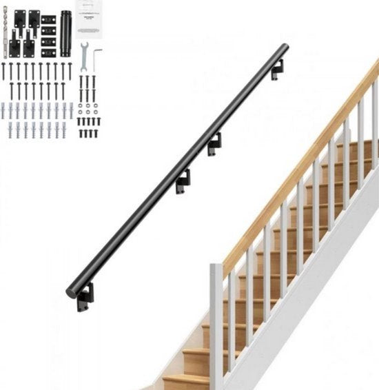 Trapleuning - Onderhoudsarme Aluminium Reling - 365 cm - 200kg Draagvermogen