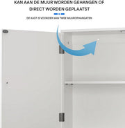 Wastafelonderkasten deluxe - Badkamerkast - Badkamermeubel - Wastafelkast - Wit