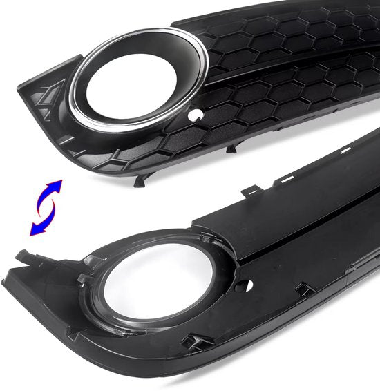 Voorbumper - Voor Audi A5 Coupe/Cabrio 2008-2011 - Auto accessoires - Mistlichtgrille - Bumpercover voorzijde - Zwart