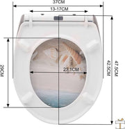 Bolt Edge Toiletbril - Costa stijl - Antibacterieel - Softclose - Universeel ontwerp