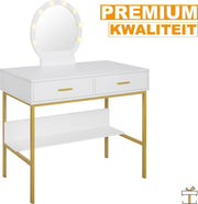 Bolt Edge Kaptafel - Inclusief spiegel - Make-up tafel - Voor kinderen en volwassenen