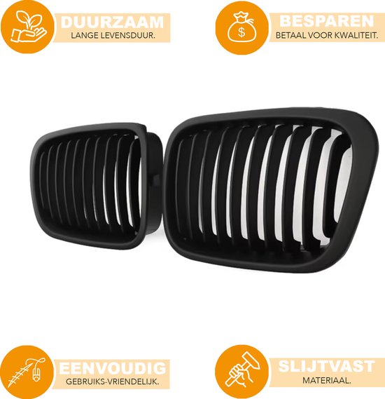 Voorbumper Nier grille - Voor BMW E46 3 Serie Sedan (1998-2001) & Compact (2002-2005) - Pre-Facelift - Auto accessoires