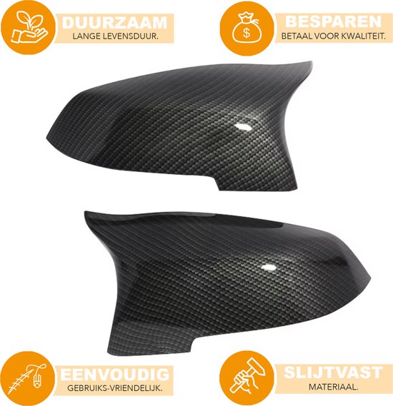 Spiegel Cover Cap - Voor BMW 5/6/7 Serie F10/F12/F01 529i/640i - Koolstofvezel Look - Auto accessoires