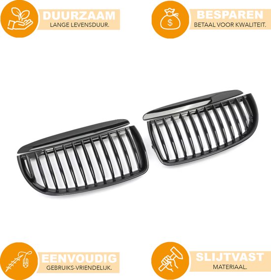Voorbumper - Voor BMW E90/E91 328i/335i Xdrive 2005-2008 - Auto accessoires - Bumper voor - Niergrille - Gloss Zwart